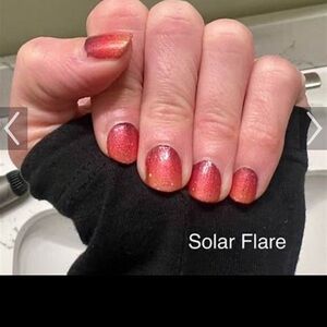 Color Street Solar Flare nail strips. Gradient Red and Orange